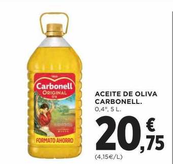 Hipercor Aceite De Oliva Carbonell oferta