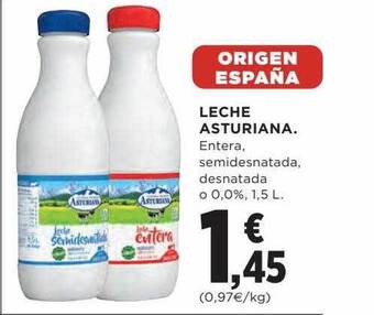 Hipercor Leche Asturiana oferta