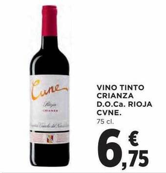 Vino Tinto Crianza D.o.ca. Rioja Cvne