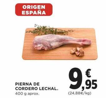 Hipercor Pierna De Cordero Lechal oferta