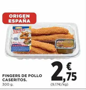 Hipercor Fingers De Pollo Caseritos oferta