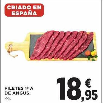 Hipercor Filetes 1a A De Angus oferta