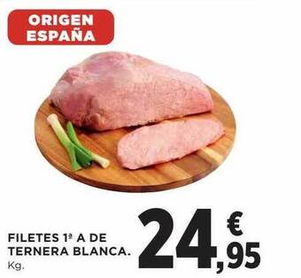 Hipercor Filetes 1a A De Ternera Blanca oferta