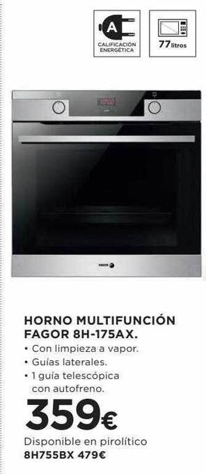 Hipercor Horno Multifunción Fagor 8h-175ax oferta