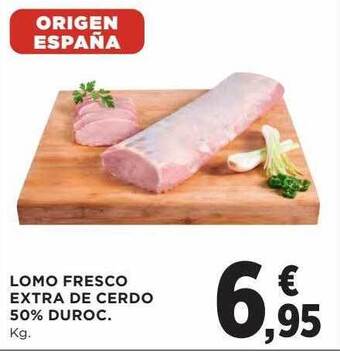 Hipercor Lomo Fresco Extra De Cerdo 50% Duroc oferta