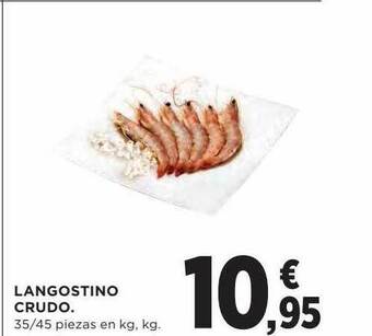 Hipercor Langostino Crudo oferta