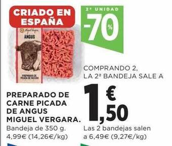Hipercor Preparado De Carne Picada De Angus Miguel Vergara oferta
