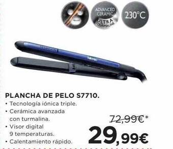 Hipercor Plancha De Pelo S7710 oferta
