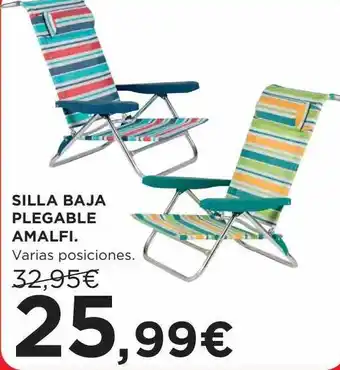 Hipercor Silla Baja Plegable Amalfi oferta
