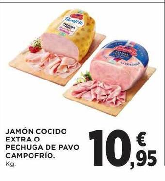 Hipercor Jamón Cocido Extra O Pechuga De Pavo Campofrío oferta