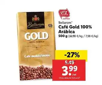 Lidl Bellarom Café Gold 100% Arábica oferta