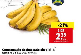 Lidl Contramuslo Deshuesado Sin Piel oferta