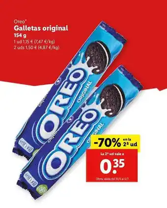 Lidl Oreo Galletas Original oferta