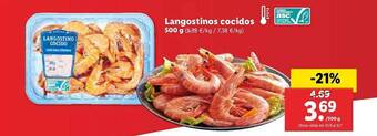 Lidl Langostinos Cocidos oferta