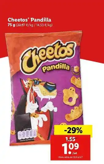 Lidl Cheetos Pandilla oferta