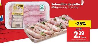 Lidl Solomillos De Pollo oferta