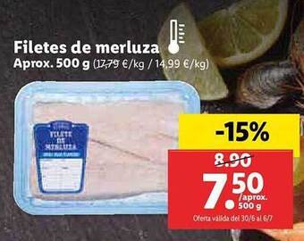 Lidl Filetes De Merluza oferta