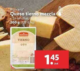 Lidl Roncero Queso Tierno Mezcla oferta