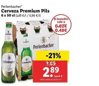Lidl Perlenbacher Cerveza Premium Pils oferta