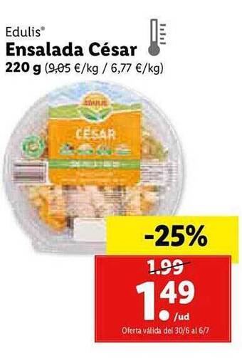 Lidl Edulis Ensalada César oferta