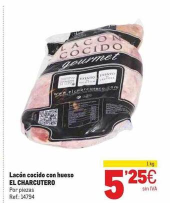 Makro Lacón Cocido Con Hueso El Charcutero oferta