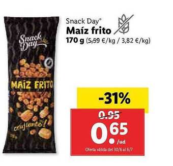Lidl Snack Day Maíz Frito oferta