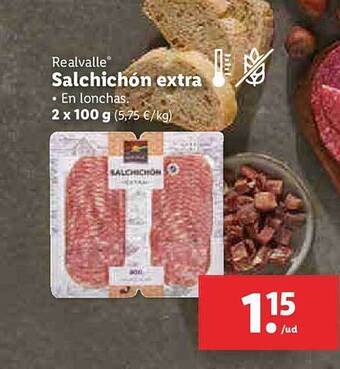 Lidl Realvalle Salchichón Extra oferta