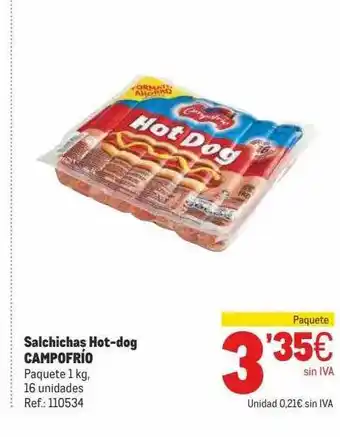 Makro Salchichas Hotdog Campofrío oferta