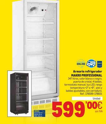 Makro Armario Refrigerador Makro Professional oferta