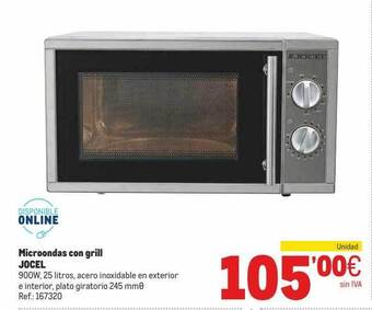Makro Microondas Con Grill Jocel oferta
