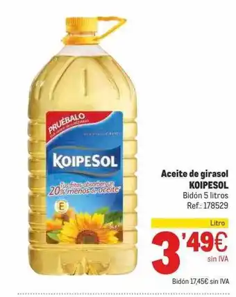 Makro Aceite Girasol Koipesol oferta