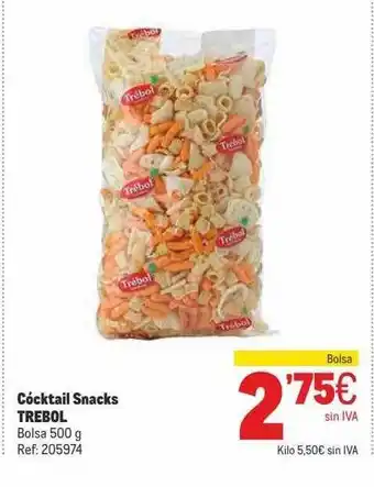 Makro Cócktail Snacks Trebol oferta