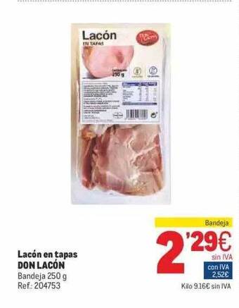Makro Lacón En Tapas Don Lacón oferta