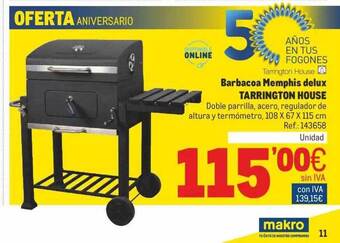 Makro Barbacoa Memphis Delux Tarrington House oferta
