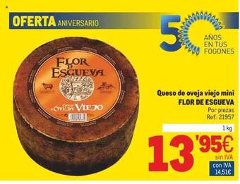Makro Queso De Oveja Viejo Mini Flor De Esgueva oferta
