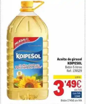 Makro Aceite De Girasol Koipesol oferta