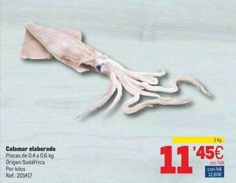 Makro Calamar Elaborado oferta