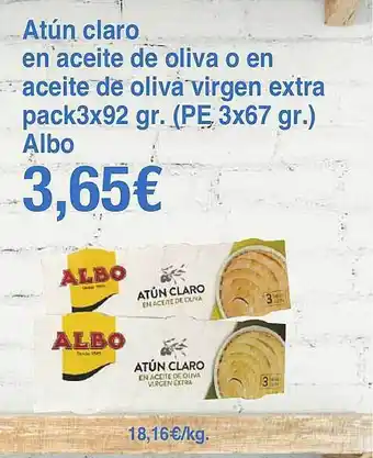 Spar La Palma Atún Claro En Aceite De Oliva O En Aceite De Oliva Virgen Extra Albo oferta
