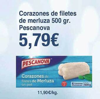 Spar La Palma Corazones De Filetes De Merluza Pescanova oferta