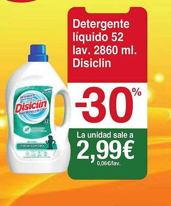 Spar La Palma Detergente Líquido 52 Lav Disiclin oferta
