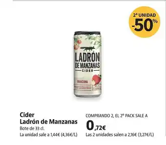 Supermercados Sánchez Romero Cider Ladrón De Manzanas oferta