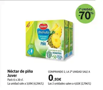Supermercados Sánchez Romero Néctar De Piña Juver oferta