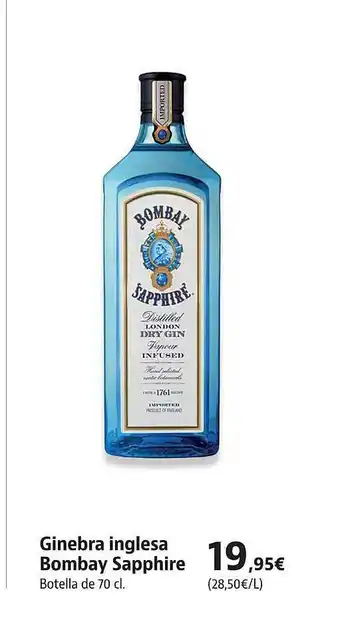 Supermercados Sánchez Romero Ginebra Inglesa Bombay Sapphire oferta