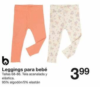 Zeeman Leggings Para Bebé oferta