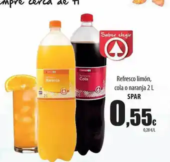 Spar Tenerife Refresco Limón Cola O Naranja Spar oferta