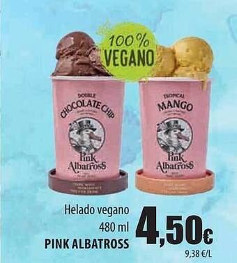 Spar Tenerife Helado Vegano Pink Albatross oferta