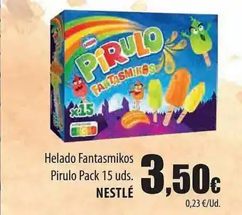 Spar Tenerife Helado Fantasmikos Pirulo Nestlé oferta
