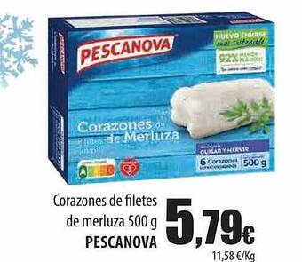 Spar Tenerife Corazones De Filetes De Merluza Pescanova oferta