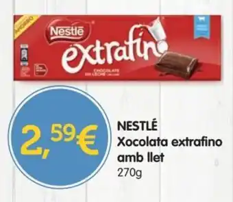 Valvi Supermercats Nestlé Xocolata extrafino amb llet 270 g oferta