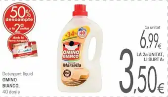 Valvi Supermercats Omino Bianco Detergente líquid 40 dosis oferta